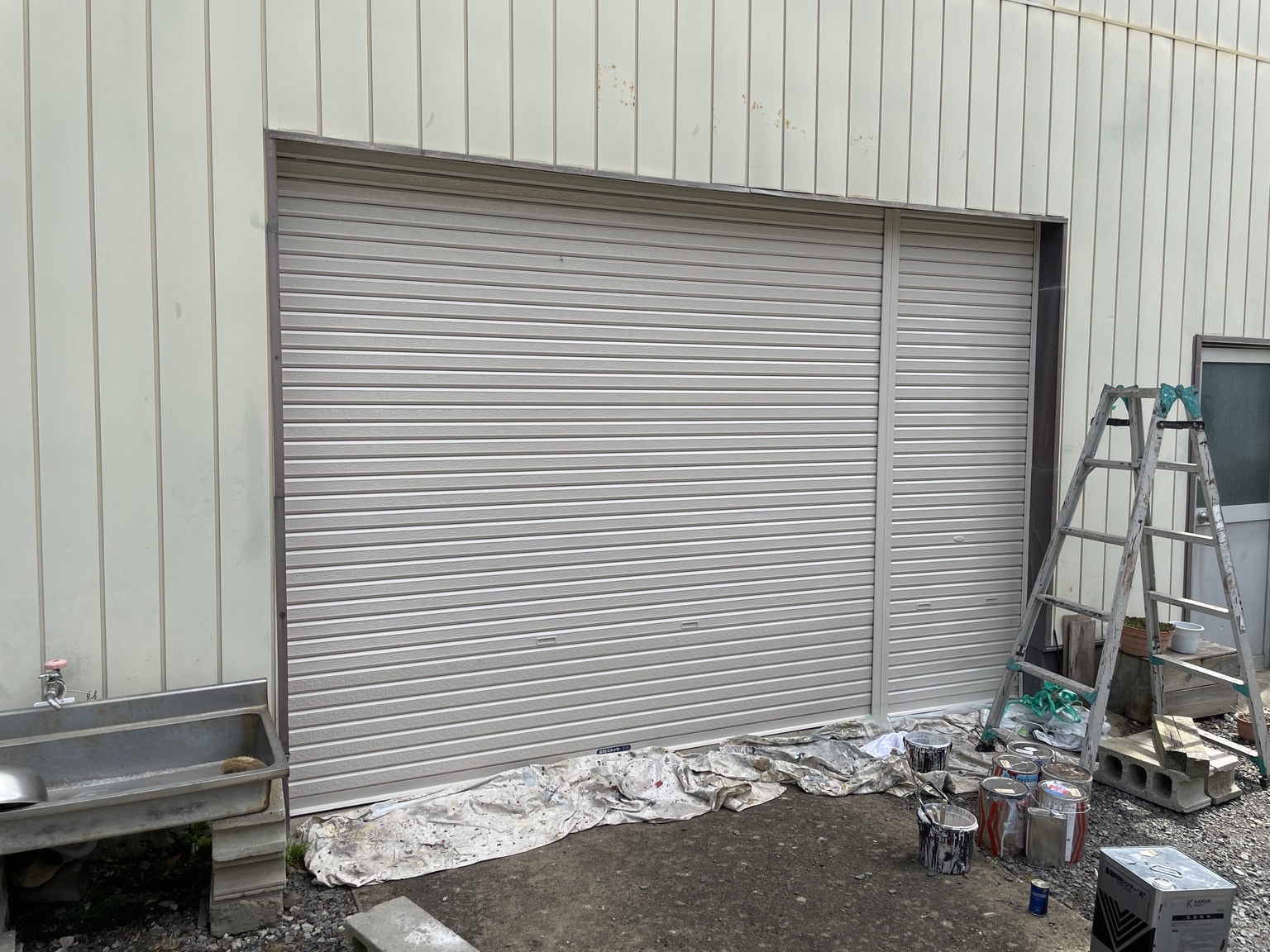 シャッター塗装 施工後