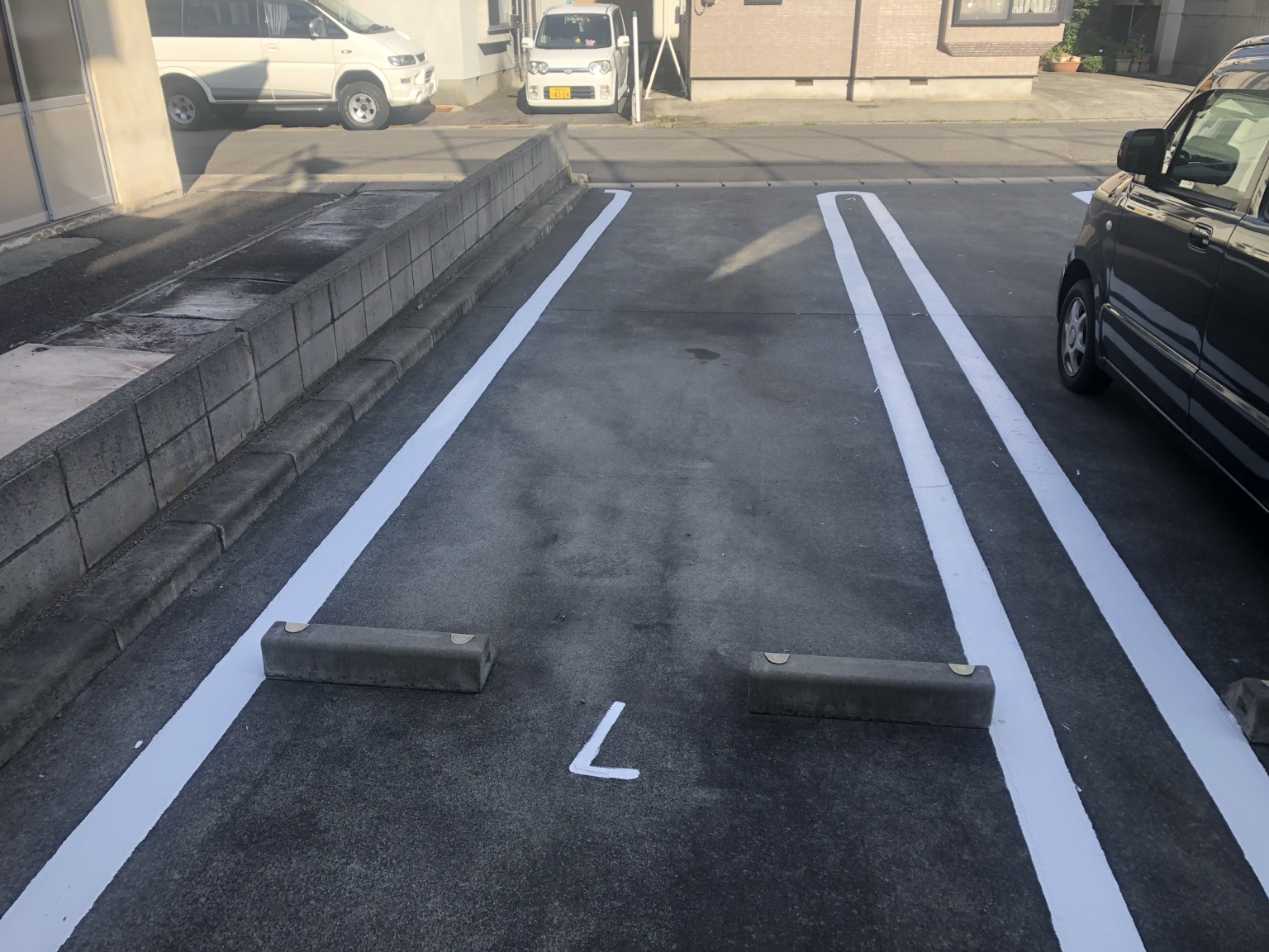 駐車場ライン塗装 施工後